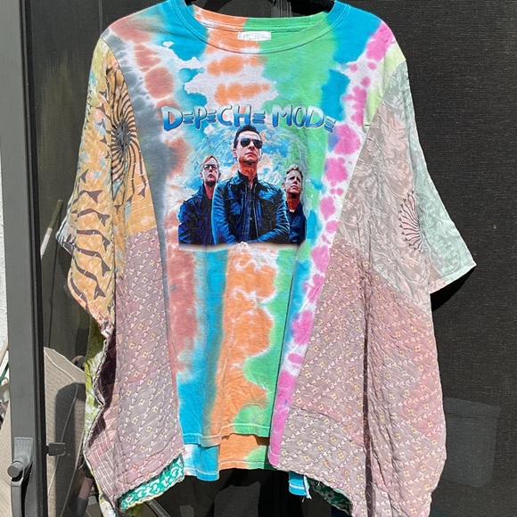 Tops - Depeche Mode Upcycle Kantha